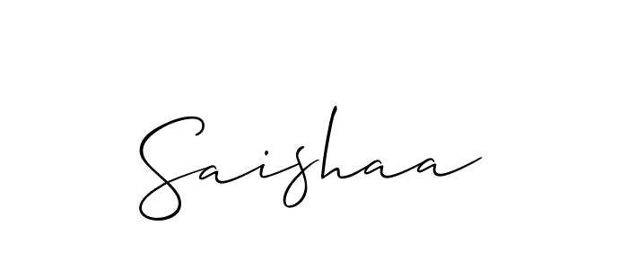 How to Draw Saishaa signature style? Allison_Script is a latest design signature styles for name Saishaa. Saishaa signature style 2 images and pictures png