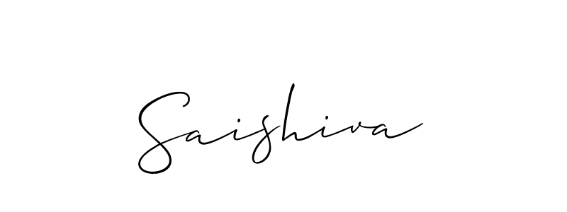 Use a signature maker to create a handwritten signature online. With this signature software, you can design (Allison_Script) your own signature for name Saishiva. Saishiva signature style 2 images and pictures png