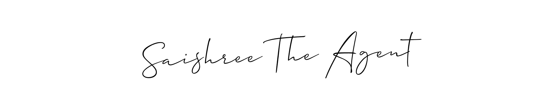 Design your own signature with our free online signature maker. With this signature software, you can create a handwritten (Allison_Script) signature for name Saishree The Agent. Saishree The Agent signature style 2 images and pictures png
