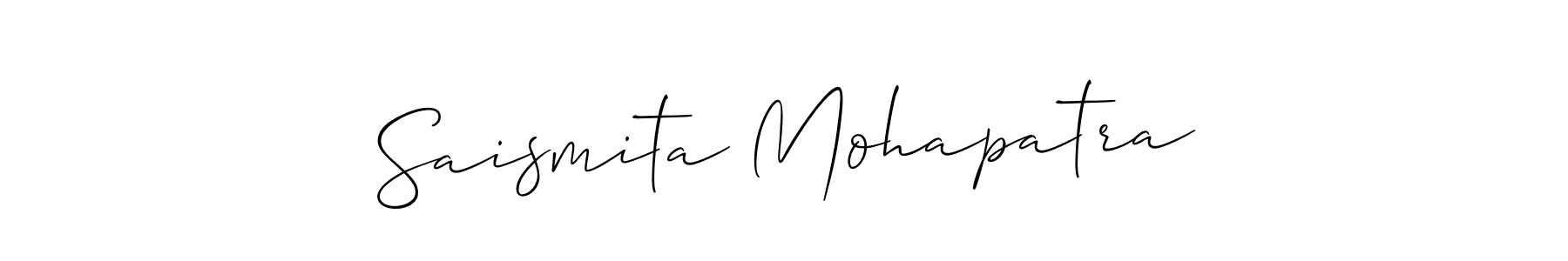 It looks lik you need a new signature style for name Saismita Mohapatra. Design unique handwritten (Allison_Script) signature with our free signature maker in just a few clicks. Saismita Mohapatra signature style 2 images and pictures png