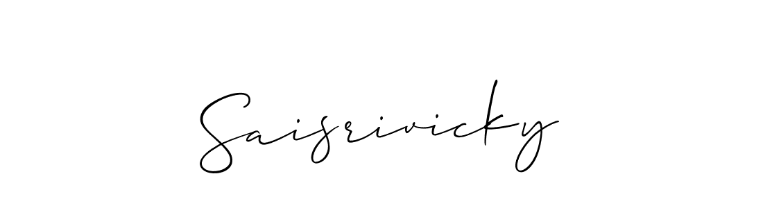 Best and Professional Signature Style for Saisrivicky. Allison_Script Best Signature Style Collection. Saisrivicky signature style 2 images and pictures png
