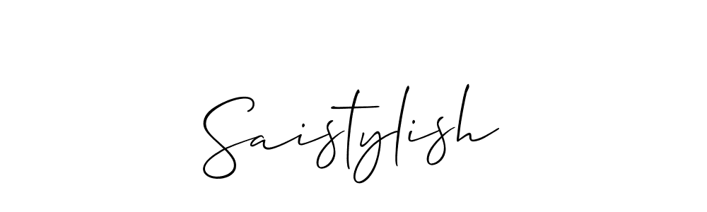 Best and Professional Signature Style for Saistylish. Allison_Script Best Signature Style Collection. Saistylish signature style 2 images and pictures png