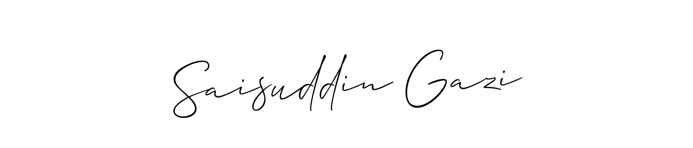Here are the top 10 professional signature styles for the name Saisuddin Gazi. These are the best autograph styles you can use for your name. Saisuddin Gazi signature style 2 images and pictures png