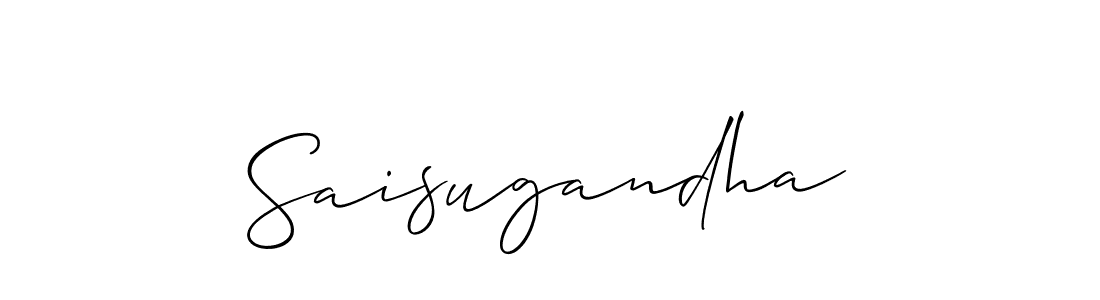 Use a signature maker to create a handwritten signature online. With this signature software, you can design (Allison_Script) your own signature for name Saisugandha. Saisugandha signature style 2 images and pictures png
