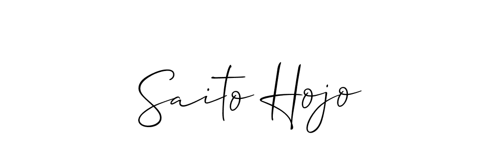 if you are searching for the best signature style for your name Saito Hojo. so please give up your signature search. here we have designed multiple signature styles  using Allison_Script. Saito Hojo signature style 2 images and pictures png