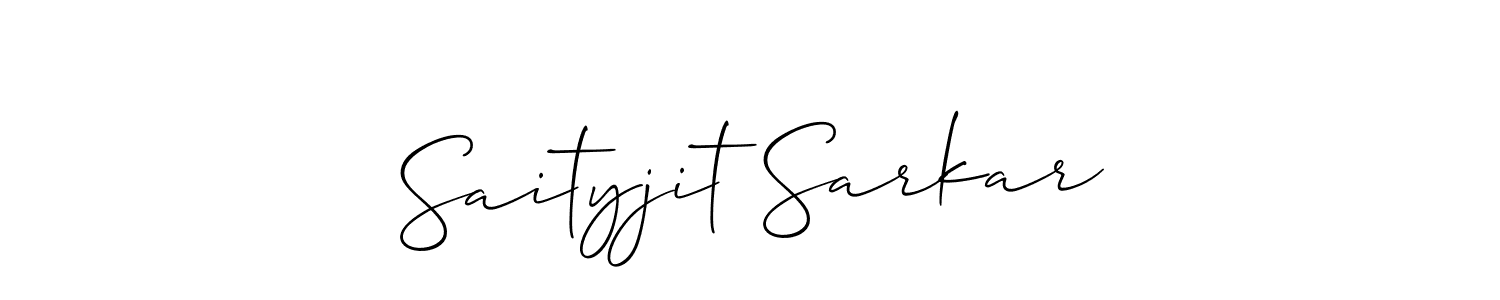 if you are searching for the best signature style for your name Saityjit Sarkar. so please give up your signature search. here we have designed multiple signature styles  using Allison_Script. Saityjit Sarkar signature style 2 images and pictures png
