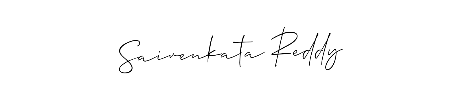 Also we have Saivenkata Reddy name is the best signature style. Create professional handwritten signature collection using Allison_Script autograph style. Saivenkata Reddy signature style 2 images and pictures png