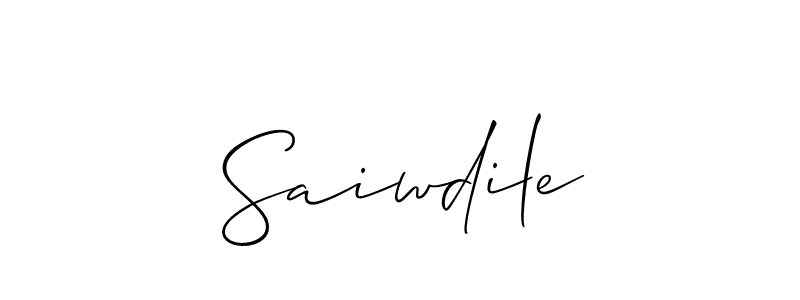 Make a beautiful signature design for name Saiwdile. Use this online signature maker to create a handwritten signature for free. Saiwdile signature style 2 images and pictures png
