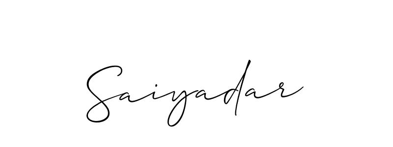 How to Draw Saiyadar signature style? Allison_Script is a latest design signature styles for name Saiyadar. Saiyadar signature style 2 images and pictures png