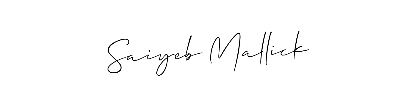 How to Draw Saiyeb Mallick signature style? Allison_Script is a latest design signature styles for name Saiyeb Mallick. Saiyeb Mallick signature style 2 images and pictures png