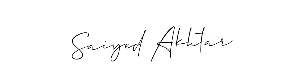 Also we have Saiyed Akhtar name is the best signature style. Create professional handwritten signature collection using Allison_Script autograph style. Saiyed Akhtar signature style 2 images and pictures png