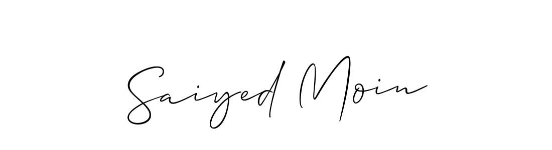 It looks lik you need a new signature style for name Saiyed Moin. Design unique handwritten (Allison_Script) signature with our free signature maker in just a few clicks. Saiyed Moin signature style 2 images and pictures png