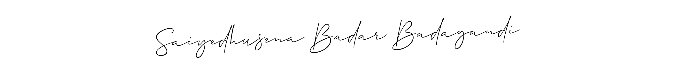 You can use this online signature creator to create a handwritten signature for the name Saiyedhusena Badar Badagandi. This is the best online autograph maker. Saiyedhusena Badar Badagandi signature style 2 images and pictures png