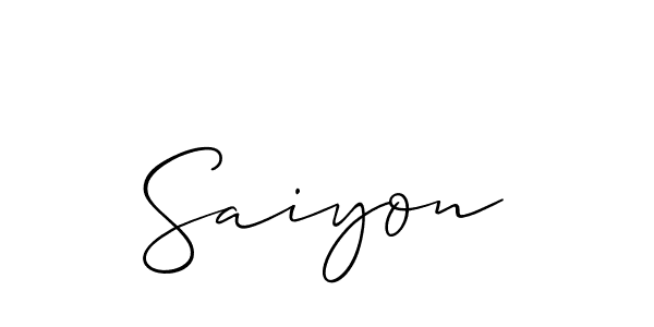 Here are the top 10 professional signature styles for the name Saiyon. These are the best autograph styles you can use for your name. Saiyon signature style 2 images and pictures png