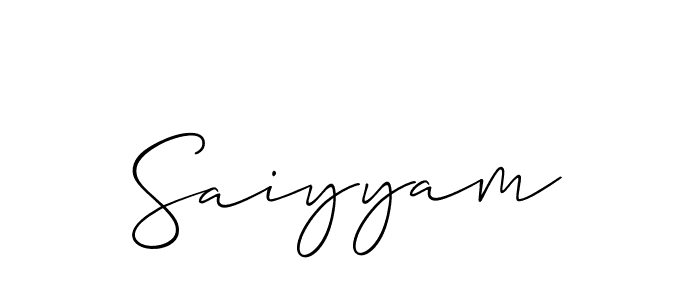 Once you've used our free online signature maker to create your best signature Allison_Script style, it's time to enjoy all of the benefits that Saiyyam name signing documents. Saiyyam signature style 2 images and pictures png