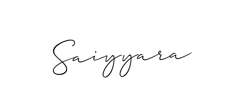 You should practise on your own different ways (Allison_Script) to write your name (Saiyyara) in signature. don't let someone else do it for you. Saiyyara signature style 2 images and pictures png