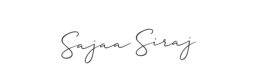 You should practise on your own different ways (Allison_Script) to write your name (Sajaa Siraj) in signature. don't let someone else do it for you. Sajaa Siraj signature style 2 images and pictures png