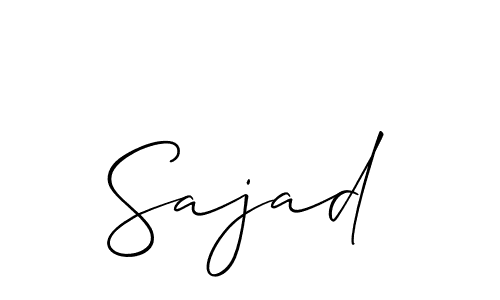 How to Draw Sajad signature style? Allison_Script is a latest design signature styles for name Sajad. Sajad signature style 2 images and pictures png