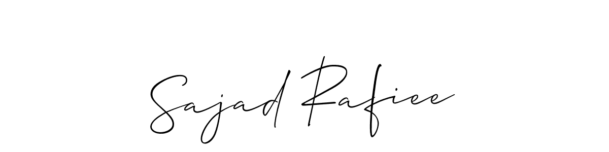 Also You can easily find your signature by using the search form. We will create Sajad Rafiee name handwritten signature images for you free of cost using Allison_Script sign style. Sajad Rafiee signature style 2 images and pictures png