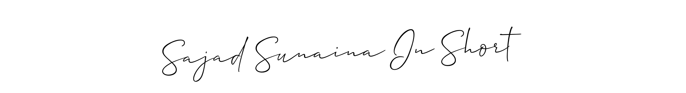 This is the best signature style for the Sajad Sunaina In Short name. Also you like these signature font (Allison_Script). Mix name signature. Sajad Sunaina In Short signature style 2 images and pictures png