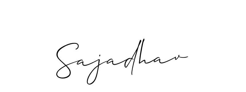 You should practise on your own different ways (Allison_Script) to write your name (Sajadhav) in signature. don't let someone else do it for you. Sajadhav signature style 2 images and pictures png