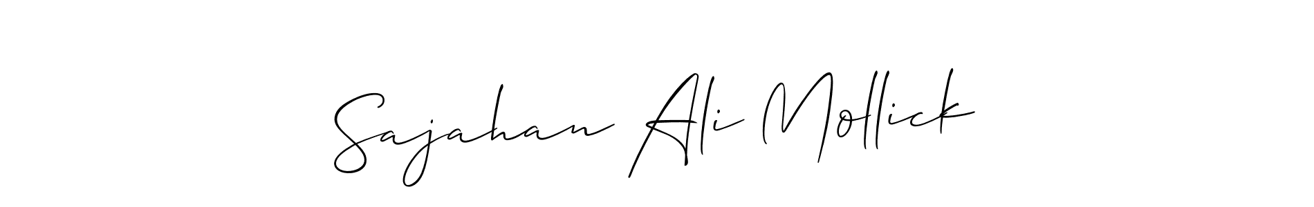 Sajahan Ali Mollick stylish signature style. Best Handwritten Sign (Allison_Script) for my name. Handwritten Signature Collection Ideas for my name Sajahan Ali Mollick. Sajahan Ali Mollick signature style 2 images and pictures png