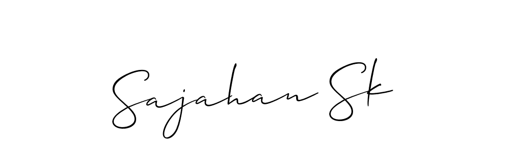 Sajahan Sk stylish signature style. Best Handwritten Sign (Allison_Script) for my name. Handwritten Signature Collection Ideas for my name Sajahan Sk. Sajahan Sk signature style 2 images and pictures png