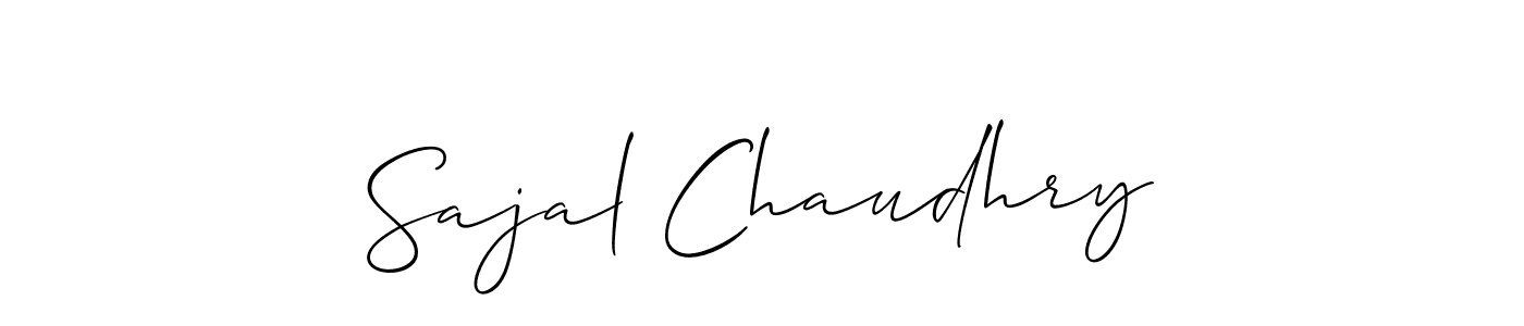 How to Draw Sajal Chaudhry signature style? Allison_Script is a latest design signature styles for name Sajal Chaudhry. Sajal Chaudhry signature style 2 images and pictures png