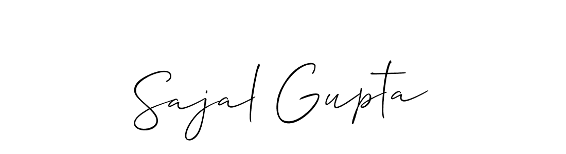 How to make Sajal Gupta signature? Allison_Script is a professional autograph style. Create handwritten signature for Sajal Gupta name. Sajal Gupta signature style 2 images and pictures png