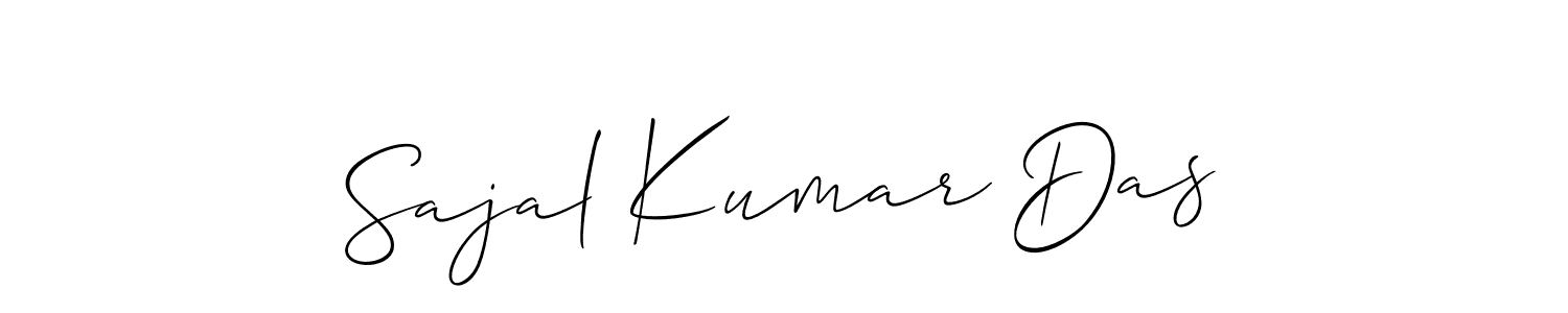 Create a beautiful signature design for name Sajal Kumar Das. With this signature (Allison_Script) fonts, you can make a handwritten signature for free. Sajal Kumar Das signature style 2 images and pictures png