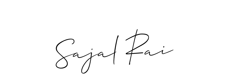 if you are searching for the best signature style for your name Sajal Rai. so please give up your signature search. here we have designed multiple signature styles  using Allison_Script. Sajal Rai signature style 2 images and pictures png