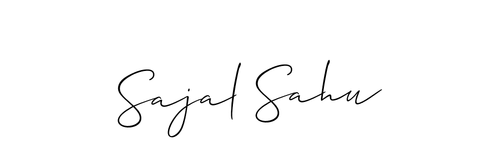 Make a beautiful signature design for name Sajal Sahu. With this signature (Allison_Script) style, you can create a handwritten signature for free. Sajal Sahu signature style 2 images and pictures png