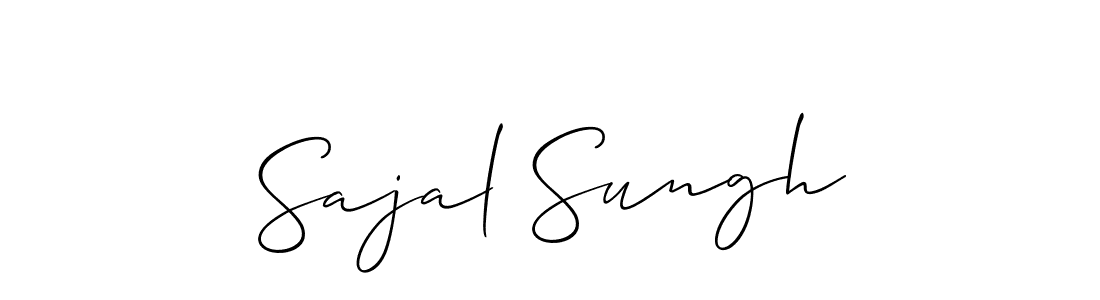 Use a signature maker to create a handwritten signature online. With this signature software, you can design (Allison_Script) your own signature for name Sajal Sungh. Sajal Sungh signature style 2 images and pictures png