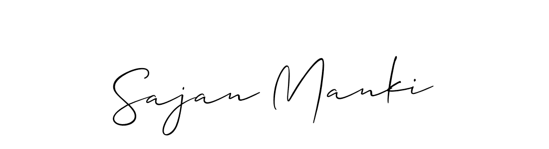 Make a short Sajan Manki signature style. Manage your documents anywhere anytime using Allison_Script. Create and add eSignatures, submit forms, share and send files easily. Sajan Manki signature style 2 images and pictures png