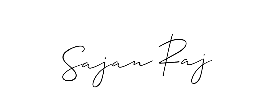 Sajan Raj stylish signature style. Best Handwritten Sign (Allison_Script) for my name. Handwritten Signature Collection Ideas for my name Sajan Raj. Sajan Raj signature style 2 images and pictures png