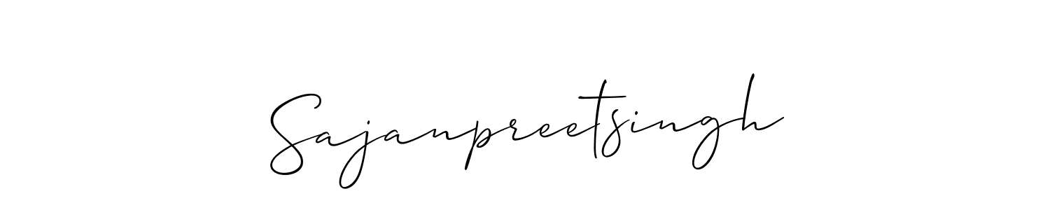 Use a signature maker to create a handwritten signature online. With this signature software, you can design (Allison_Script) your own signature for name Sajanpreetsingh. Sajanpreetsingh signature style 2 images and pictures png