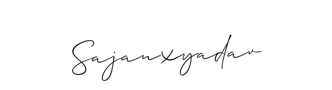 if you are searching for the best signature style for your name Sajanxyadav. so please give up your signature search. here we have designed multiple signature styles  using Allison_Script. Sajanxyadav signature style 2 images and pictures png