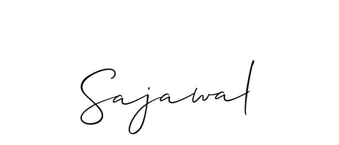 Design your own signature with our free online signature maker. With this signature software, you can create a handwritten (Allison_Script) signature for name Sajawal. Sajawal signature style 2 images and pictures png