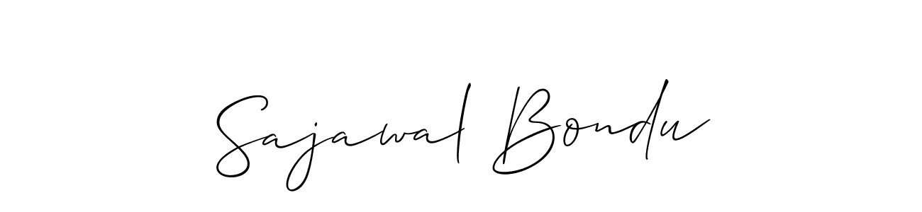 Also You can easily find your signature by using the search form. We will create Sajawal Bondu name handwritten signature images for you free of cost using Allison_Script sign style. Sajawal Bondu signature style 2 images and pictures png