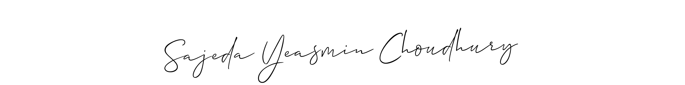 Use a signature maker to create a handwritten signature online. With this signature software, you can design (Allison_Script) your own signature for name Sajeda Yeasmin Choudhury. Sajeda Yeasmin Choudhury signature style 2 images and pictures png