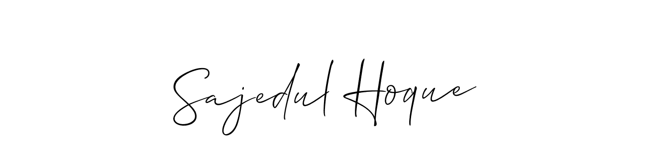 Also You can easily find your signature by using the search form. We will create Sajedul Hoque name handwritten signature images for you free of cost using Allison_Script sign style. Sajedul Hoque signature style 2 images and pictures png