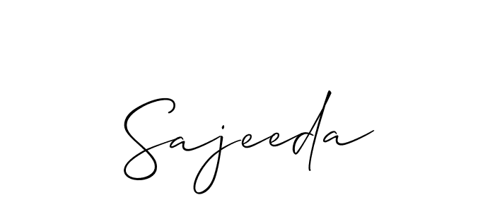 Make a beautiful signature design for name Sajeeda. Use this online signature maker to create a handwritten signature for free. Sajeeda signature style 2 images and pictures png