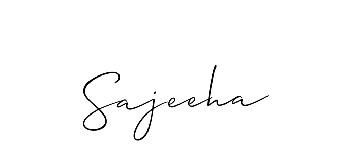 How to Draw Sajeeha signature style? Allison_Script is a latest design signature styles for name Sajeeha. Sajeeha signature style 2 images and pictures png