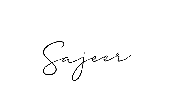 Make a short Sajeer signature style. Manage your documents anywhere anytime using Allison_Script. Create and add eSignatures, submit forms, share and send files easily. Sajeer signature style 2 images and pictures png