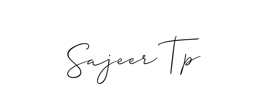 Best and Professional Signature Style for Sajeer Tp. Allison_Script Best Signature Style Collection. Sajeer Tp signature style 2 images and pictures png