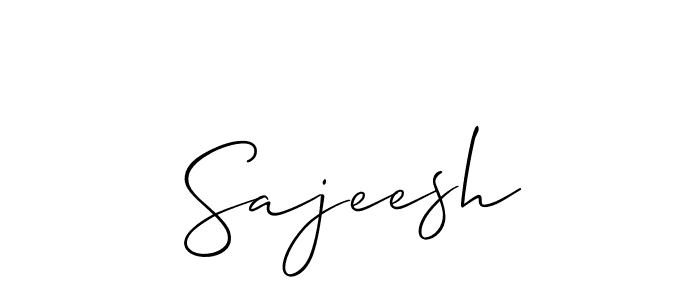Design your own signature with our free online signature maker. With this signature software, you can create a handwritten (Allison_Script) signature for name Sajeesh. Sajeesh signature style 2 images and pictures png