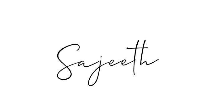 Make a beautiful signature design for name Sajeeth. Use this online signature maker to create a handwritten signature for free. Sajeeth signature style 2 images and pictures png