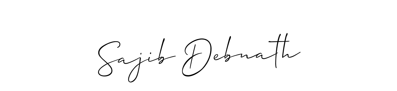 Sajib Debnath stylish signature style. Best Handwritten Sign (Allison_Script) for my name. Handwritten Signature Collection Ideas for my name Sajib Debnath. Sajib Debnath signature style 2 images and pictures png