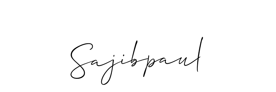 Also we have Sajibpaul name is the best signature style. Create professional handwritten signature collection using Allison_Script autograph style. Sajibpaul signature style 2 images and pictures png