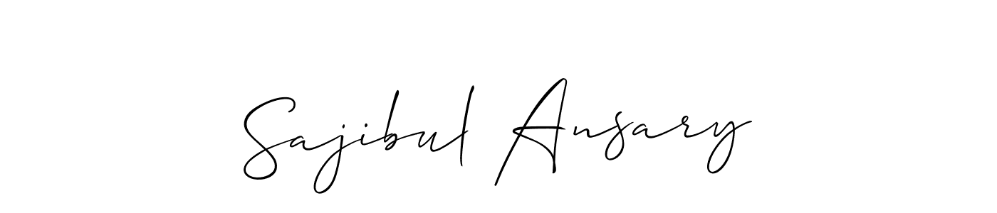 How to make Sajibul Ansary signature? Allison_Script is a professional autograph style. Create handwritten signature for Sajibul Ansary name. Sajibul Ansary signature style 2 images and pictures png